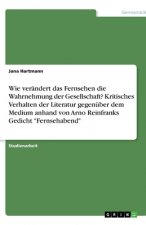 Wie verändert das Fernsehen die Wahrnehmung der Gesellschaft? Kritisches Verhalten der Literatur gegenüber dem Medium anhand von Arno Reinfranks Gedic