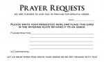 Prayer Card - Prayer Requests (Pkg 50)