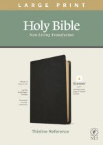 NLT Large Print Thinline Reference Bible, Filament Enabled Edition (Red Letter, Genuine Leather, Black)