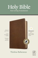NLT Thinline Reference Bible, Filament Enabled Edition (Red Letter, Leatherlike, Rustic Brown, Indexed)