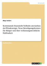 Kommunale finanzielle Teilhabe am Ausbau der Windenergie. Neue Beteiligungsformen für Bürger und ihre verfassungsrechtliche Haltbarkeit