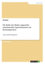 Die Rolle der Marke angesichts zunehmender Sprachassistenz im Konsumprozess