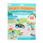 Play Again Reusable Sticker Scenes - Dragon Racetrack