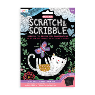 Mini Scratch & Scribble Art Kit - Cutie Cats