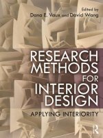 Research Methods for Interior Design