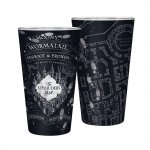 HARRY POTTER - Large Glass - 400ml - Marauder's map - Matte x2