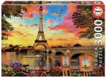 Educa Puzzle.  Sunset in Paris 3000 Teile