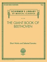 The Giant Book of Beethoven: Short Works and Selected Sonatas for Piano - Schirmer's Library of Musical Classics Volume 2148