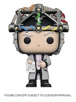 Pop Back to the Future Doc with Helmet Vinyl Figure
