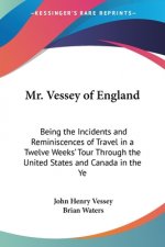 Mr. Vessey of England: Being the Incidents and Reminiscences of Travel in a Twelve Weeks' Tour Through the United States and Canada in the Ye