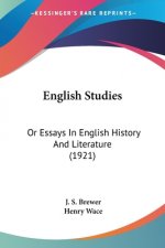 English Studies: Or Essays In English History And Literature (1921)
