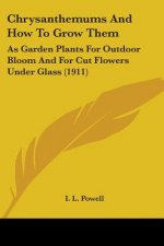 Chrysanthemums And How To Grow Them: As Garden Plants For Outdoor Bloom And For Cut Flowers Under Glass (1911)