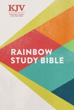KJV Rainbow Study Bible, Hardcover: Ribbon Marker, Color-Coded Text, Smythe Sewn Binding, Easy to Read Bible Font, Bible Study Helps, Full-Color Maps