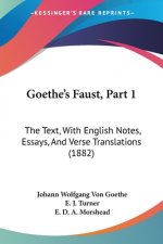 Goethe's Faust, Part 1: The Text, With English Notes, Essays, And Verse Translations (1882)