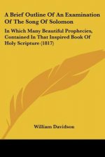 A Brief Outline Of An Examination Of The Song Of Solomon: In Which Many Beautiful Prophecies, Contained In That Inspired Book Of Holy Scripture (1817)