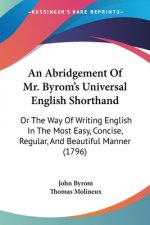 An Abridgement Of Mr. Byrom's Universal English Shorthand: Or The Way Of Writing English In The Most Easy, Concise, Regular, And Beautiful Manner (179