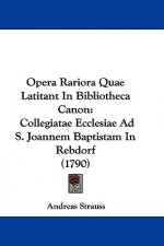 Opera Rariora Quae Latitant In Bibliotheca Canon: Collegiatae Ecclesiae Ad S. Joannem Baptistam In Rebdorf (1790)