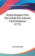 Beobachtungen Uber Das Gefuhl Des Schonen Und Erhabenen (1771)