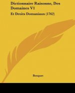 Dictionnaire Raisonne, Des Domaines V1: Et Droits Domaniaux (1762)