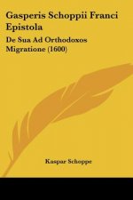Gasperis Schoppii Franci Epistola: De Sua Ad Orthodoxos Migratione (1600)