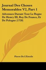 Journal Des Choses Memorables V2, Part 1: Advenues Durant Tout Le Regne De Henry III, Roy De France, Et De Pologne (1720)