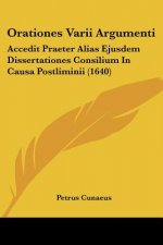 Orationes Varii Argumenti: Accedit Praeter Alias Ejusdem Dissertationes Consilium In Causa Postliminii (1640)