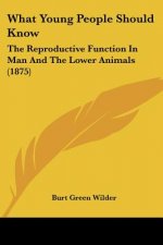 What Young People Should Know: The Reproductive Function In Man And The Lower Animals (1875)