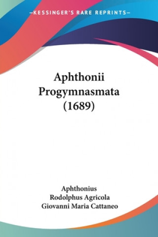 Aphthonii Progymnasmata (1689)