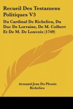 Recueil Des Testamens Politiques V3: Du Cardinal De Richelieu, Du Duc De Lorraine, De M. Colbert Et De M. De Louvois (1749)