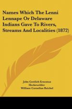 Names Which The Lenni Lennape Or Delaware Indians Gave To Rivers, Streams And Localities (1872)