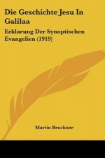 Die Geschichte Jesu in Galilaa: Erklarung Der Synoptischen Evangelien (1919)