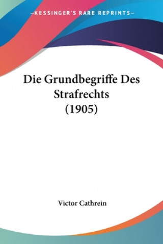 Die Grundbegriffe Des Strafrechts (1905)