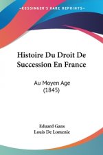 Histoire Du Droit De Succession En France: Au Moyen Age (1845)