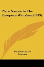 Place Names In The European War Zone (1919)