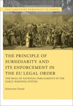 Principle of Subsidiarity and its Enforcement in the EU Legal Order