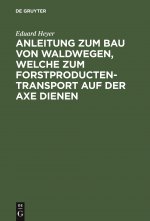 Anleitung Zum Bau Von Waldwegen, Welche Zum Forstproducten-Transport Auf Der Axe Dienen