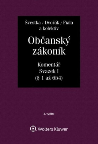 Občanský zákoník, Svazek I