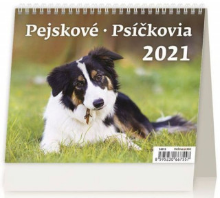 MiniMax Pejskové/Psíčkovia - stolní kalendář 2021
