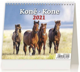 MiniMax Koně/Kone - stolní kalendář 2021