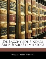 de Bacchylide Pindari Artis Socio Et Imitatore