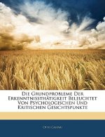 Die Grundprobleme Der Erkenntnissthatigkeit Beleuchtet Von Psychologischen Und Kritischen Gesichtspunkte