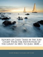 Reports of Cases Tried in the Jury Court: From the Institution of the Court in 1815, to [July, 1830] ...