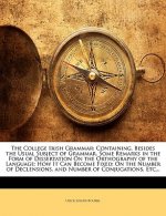 The College Irish Grammar: Containing, Besides the Usual Subject of Grammar, Some Remarks in the Form of Dissertation on the Orthography of the L