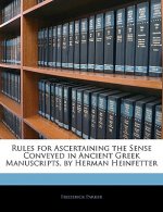 Rules for Ascertaining the Sense Conveyed in Ancient Greek Manuscripts, by Herman Heinfetter