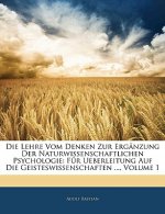 Die Lehre Vom Denken Zur Erganzung Der Naturwissenschaftlichen Psychologie: Fur Ueberleitung Auf Die Geisteswissenschaften ..., Volume 1