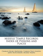 Middle Temple Records: Index of Persons and Places