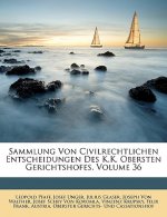 Sammlung Von Civilrechtlichen Entscheidungen Des K.K. Obersten Gerichtshofes, Volume 36
