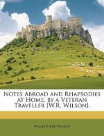 Notes Abroad and Rhapsodies at Home. by a Veteran Traveller [W.R. Wilson].