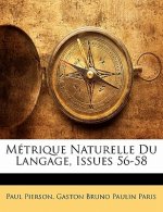 Métrique Naturelle Du Langage, Issues 56-58