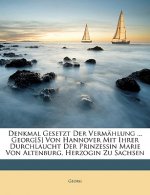 Denkmal Gesetzt Der Vermählung ... Georg[s] Von Hannover Mit Ihrer Durchlaucht Der Prinzessin Marie Von Altenburg, Herzogin Zu Sachsen